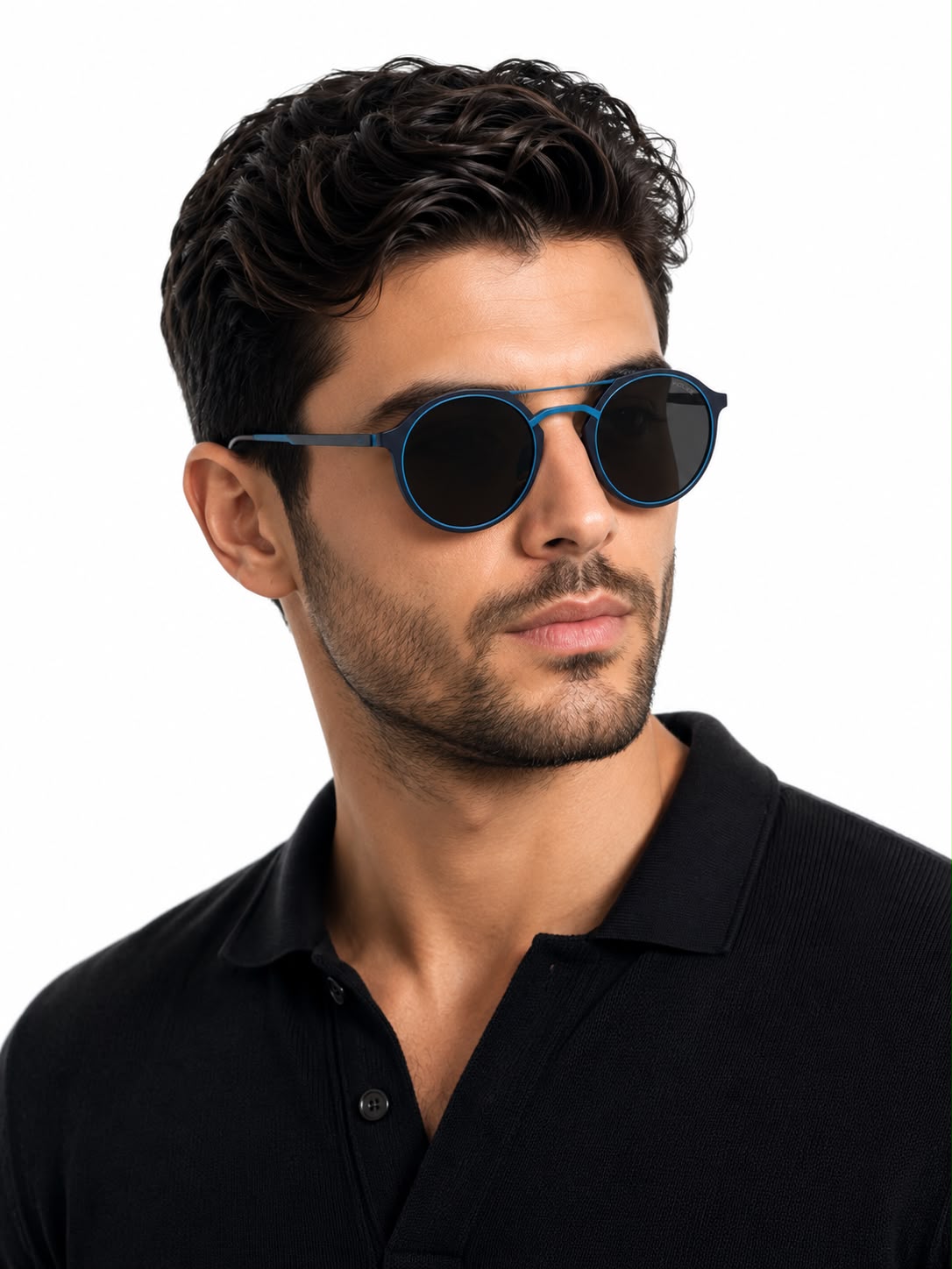Police Round Aviator Sunglasses – موديل يرتديها